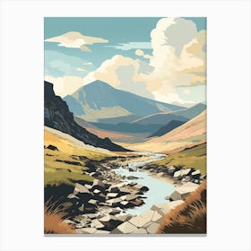 Snowdonia National Park Wales 1 Hiking Trail Landscape Canvas Print