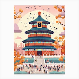 The Temple Of Heaven Beijing China Canvas Print