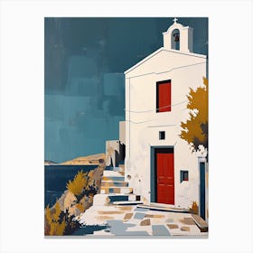 Church Of Santos, Greece Canvas Print