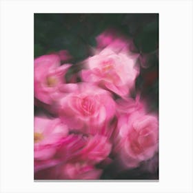 Blurred Moving Flowers Stampe su tela