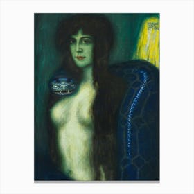 The Sin 1909 by Franz Von Stuck - "Palermo" or ''Die Sünde'' in HD Immaculate Canvas Print