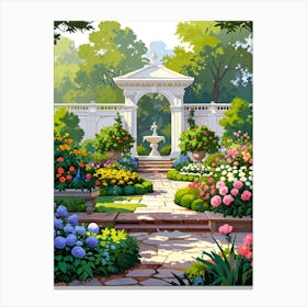 Garden Painting Canvas Print