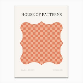 Checkered Pattern Poster 5 Canvas Print