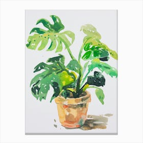 Monstera Plant Canvas Print