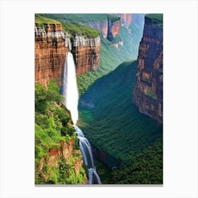 Blyde River Canyon Waterfalls, South Africa Majestic, Beautiful & Classic (1) Canvas Print