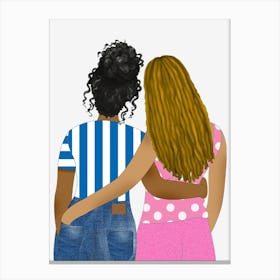 Besties For Life Canvas Print