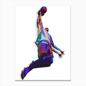 Amazing Basketball Action Canvas Print