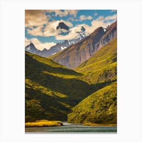 Tierra Del Fuego National Park 2  Argentina Vintage Poster Canvas Print