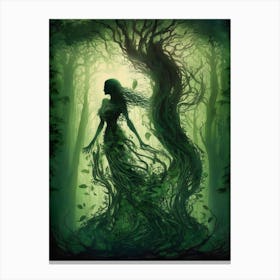 Mystic Grove Lady Canvas Print