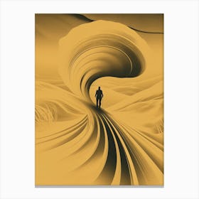 Dune Fan Art Yellow Canvas Print