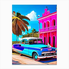Cayo Santa Maria Cuba Pop Art Photography Tropical Destination Canvas Print