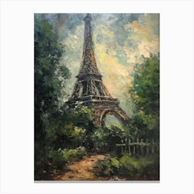 Eiffel Tower Paris France Pissarro Style 20 Canvas Print