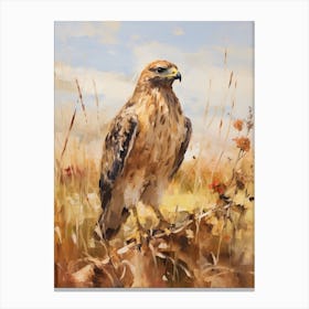 Bird Painting Red Tailed Hawk 1 Canvas Print