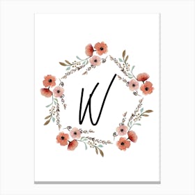 Wild Flower W Canvas Print
