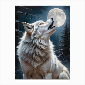 Howling Wolf 1 Canvas Print