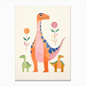 Nursery Dinosaur Family 2 Canvas Print