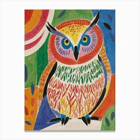 Owl Style Henri Matisse 2 Canvas Print