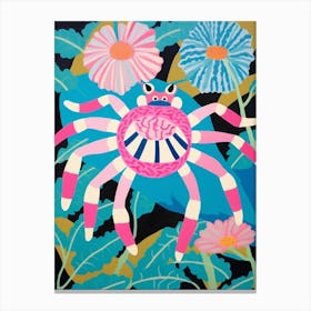 Maximalist Animal Painting Spider 1 Canvas Print