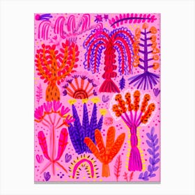 Silvana The Pink Forest Canvas Print