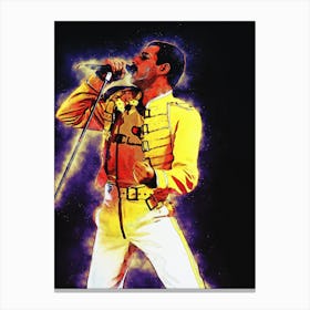 Spirit Of Under Pressure Freddie Mercury Canvas Print