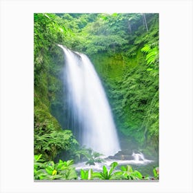 Selvatura Park Waterfall, Costa Rica Majestic, Beautiful & Classic (1) Canvas Print
