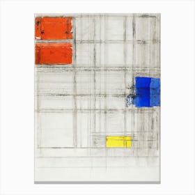 Study For A Composition (1940–1941), Piet Mondrian Canvas Print