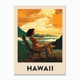 Vintage Travel Poster Hawaii 5 Canvas Print
