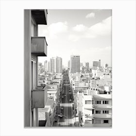 Tel Aviv, Israel, Photography In Black And White 2 Canvas Print