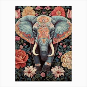 William Morris Elephant Vintage  Canvas Print