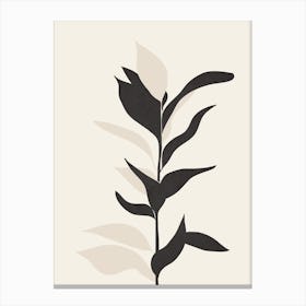 Abstract Minimal Plant Canvas Print