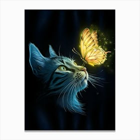 Butterfly Cat 1 Canvas Print