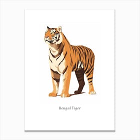 Data Set 24 Kids Animal Poster Canvas Print