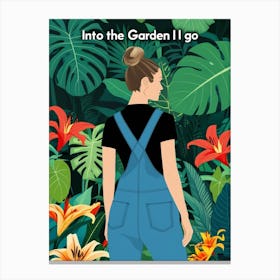 Into The Garden I Go 1 Canvas Print