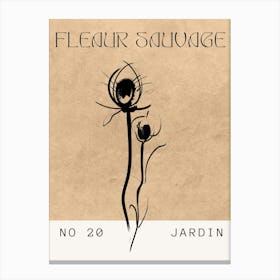 Fleur Sauvage No 20 Jardin Canvas Print