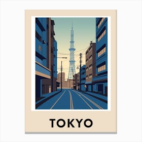Tokyo 6 Vintage Travel Poster Canvas Print