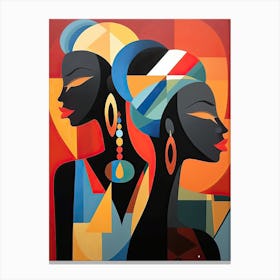 Two African Women 5 Canvas Print