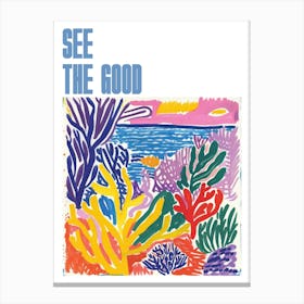 See The Good Poster Seascape Dream Matisse Style 6 Canvas Print