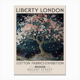 Liberty London Print William Morris Textiles Cherry Tree 2 Canvas Print