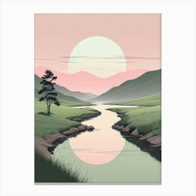 Serene Landscape Art Print (6) Canvas Print