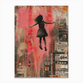 Girl In The Sky Canvas Print