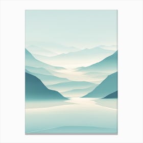 Abstract Mountain Landscape Canvas Print