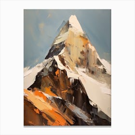 K2 Pakistan China 1 Mountain Painting Canvas Print
