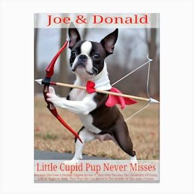 Donald Cupid Pup ~Reimagined Canvas Print