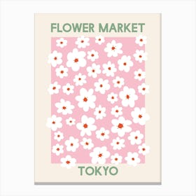 Flower Market Tokyo Canvas Print