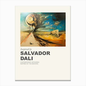 Museum Poster Inspired By Salvador Dali 2 Canvas Print