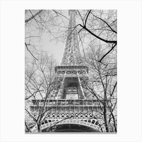 Tour Eiffel In Winter Canvas Print