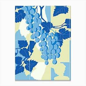 Grapes Illustration 2 Canvas Print