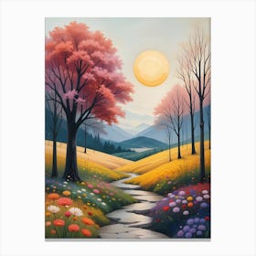 Flowering Path Canvas Print