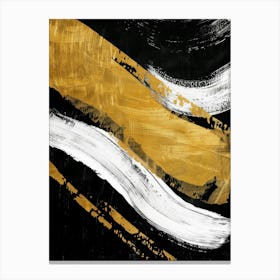 Abstract - Gold And Black Canvas Print