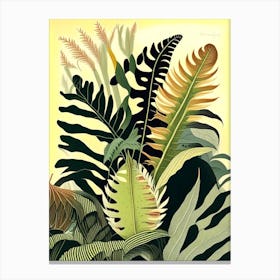 Climbing Bird S Nest Fern Rousseau Inspired Canvas Print